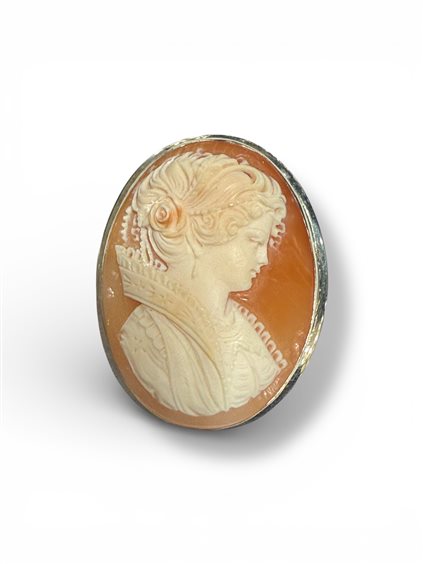 Brosche Mandile 1922 Dame Cammei  in Silber Conchiglia 2MSPCM25 - 2MSPCM25